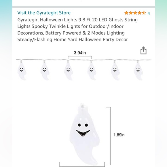 ghost string lights - Picture 2 of 7